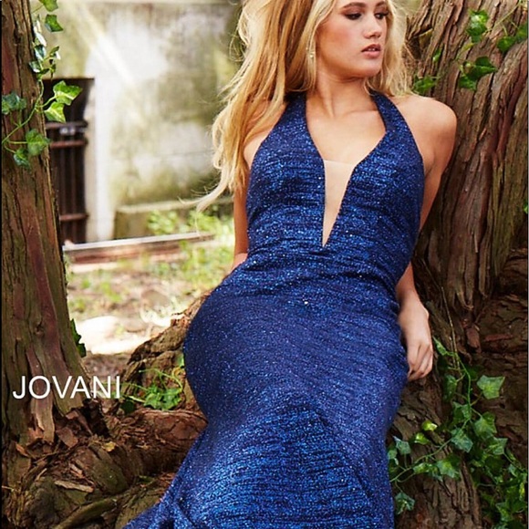 Blue Shimmer Dress, Size 6, New With Tag - Picture 1 of 4